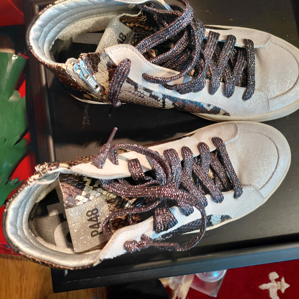 P448 Snake Print High-Top Sneakers - Picture 6 of 11